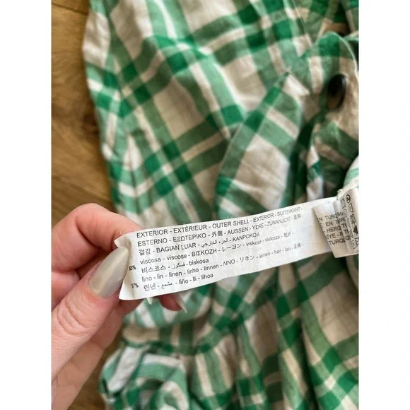 Zara | Women's Checked Midi Dress Blogger Favorite Sz XS - Picture 8 of 13